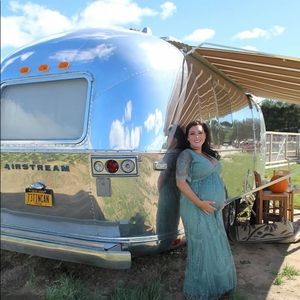 Pink blush maternity dress